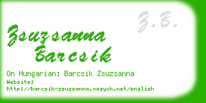 zsuzsanna barcsik business card